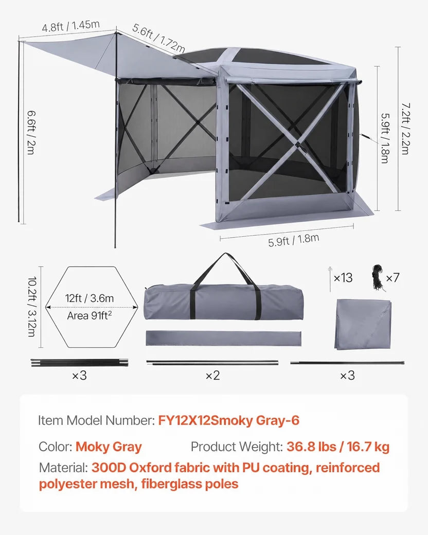 The Quick Tent (12 x 12 ft)